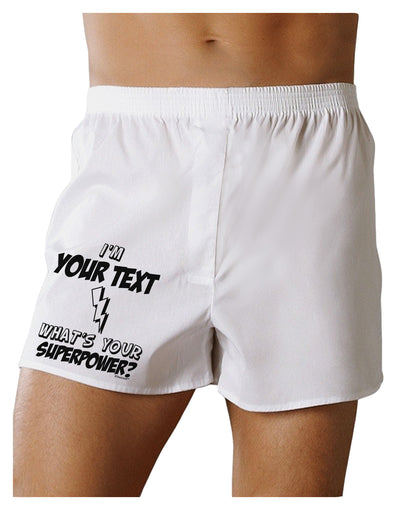 Personalized I'm -Customizable- What's Your Superpower Boxer Shorts-Boxer Shorts-TooLoud-White-Small-Davson Sales