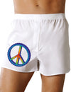 Rainbow Peace Boxer Shorts-Boxer Shorts-TooLoud-White-Small-Davson Sales