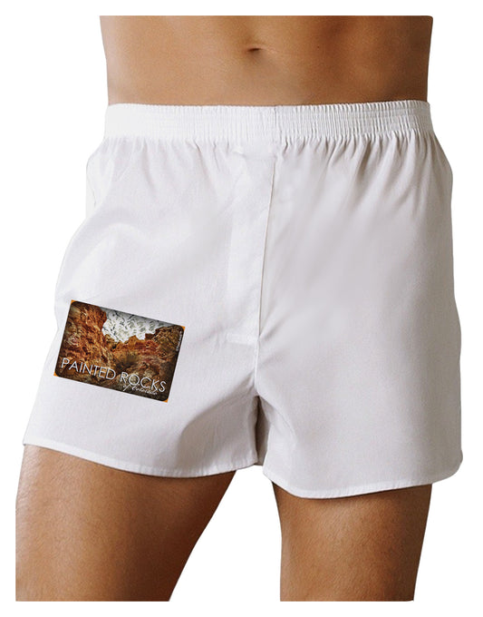 Colorado Painted Rocks Text Boxer Shorts-Boxer Shorts-TooLoud-White-Small-Davson Sales