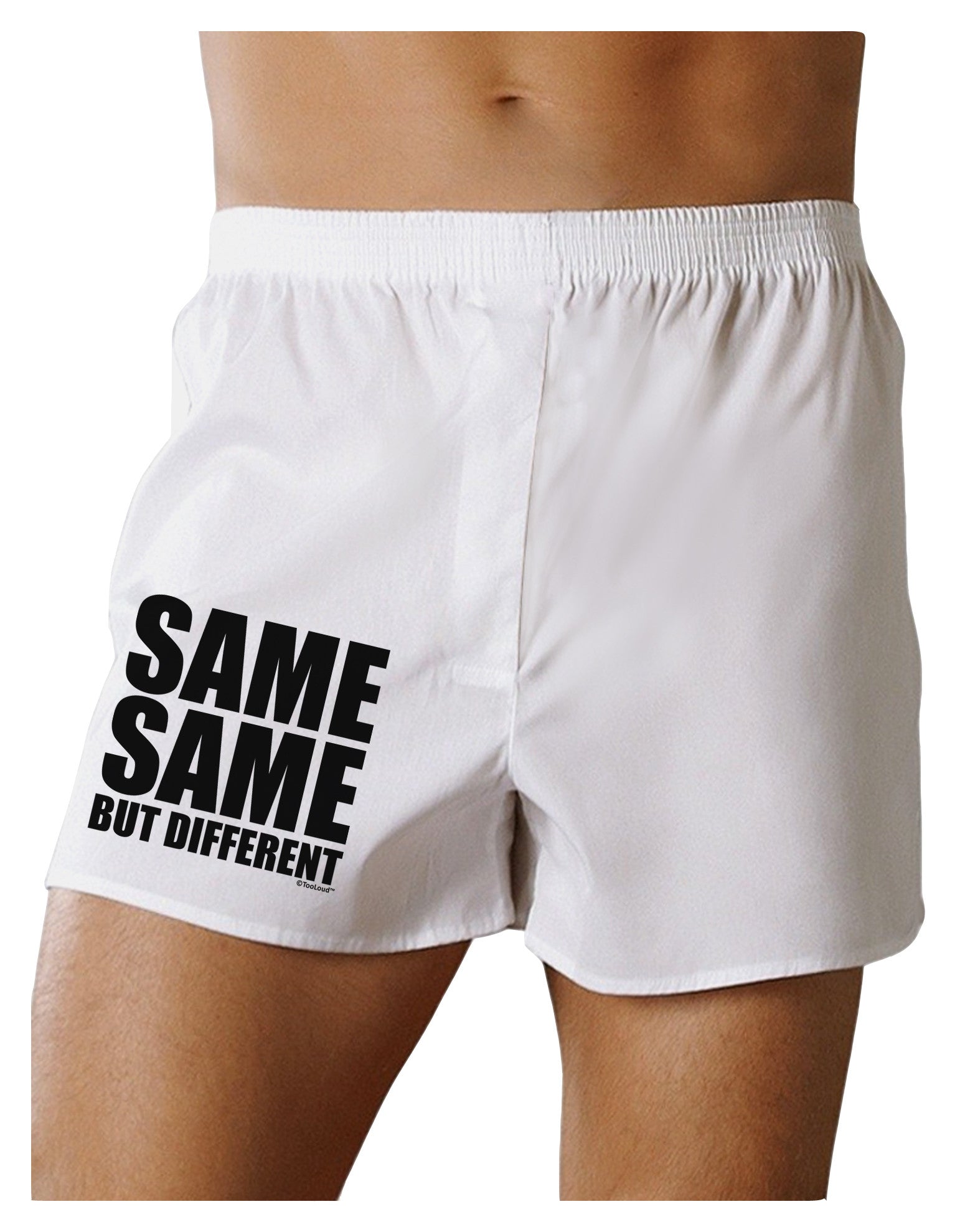 Same Same But Different Boxer Shorts-Boxer Shorts-TooLoud-White-Small-Davson Sales