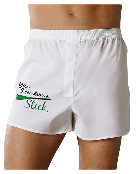 Drive Stick Green Boxer Shorts-Boxer Shorts-TooLoud-White-Small-Davson Sales