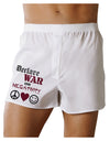 Declare War on Negativity Boxer Shorts by-Boxer Shorts-TooLoud-White-Small-Davson Sales