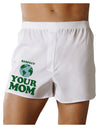 Respect Your Mom - Mother Earth Design - Color Boxer Shorts-Boxer Shorts-TooLoud-White-Small-Davson Sales