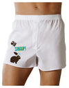 TooLoud Oh Snap Chocolate Easter Bunny Boxer Shorts-Boxer Shorts-TooLoud-White-Small-Davson Sales