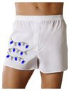 Hanukkah Lights Blue and Silver Boxer Shorts-Boxer Shorts-TooLoud-White-Small-Davson Sales