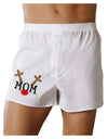 Matching Family Christmas Design - Reindeer - Mom Boxer Shorts by TooLoud-Boxer Shorts-TooLoud-White-Small-Davson Sales