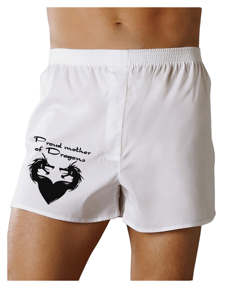 Proud Mother of Dragons Boxer Shorts-Boxer Shorts-TooLoud-White-Small-Davson Sales