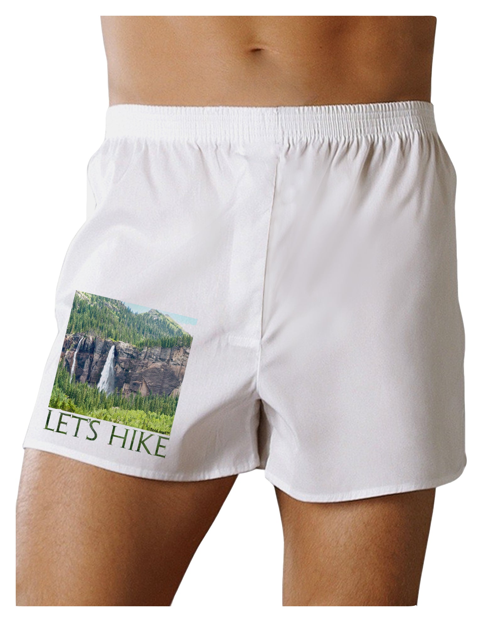 Beautiful Cliffs - Lets Hike Boxer Shorts by-Boxer Shorts-TooLoud-White-Small-Davson Sales