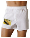 Iguana Watercolor Text Boxer Shorts-Boxer Shorts-TooLoud-White-Small-Davson Sales