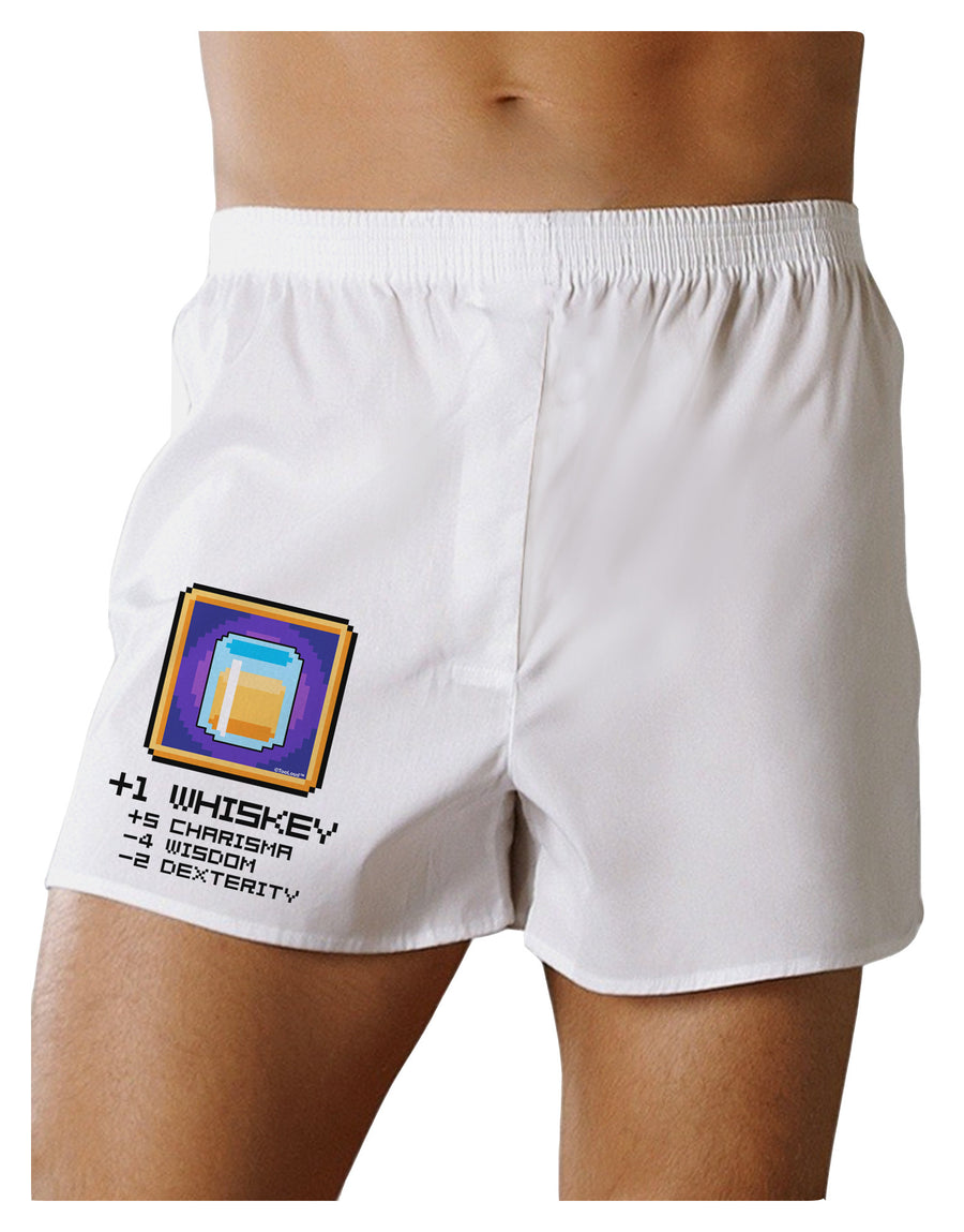 Pixel Whiskey Item Boxer Shorts-Boxer Shorts-TooLoud-White-Small-Davson Sales