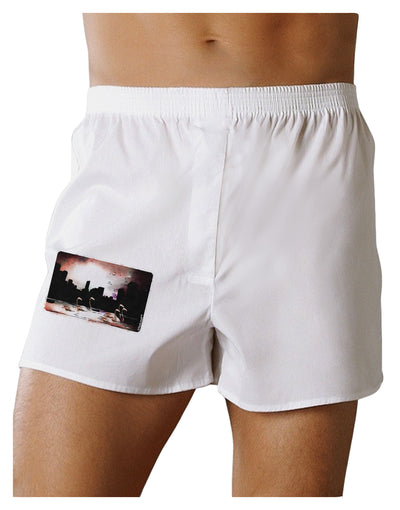 Nighttime Flamingos Boxer Shorts-Boxer Shorts-TooLoud-White-Small-Davson Sales