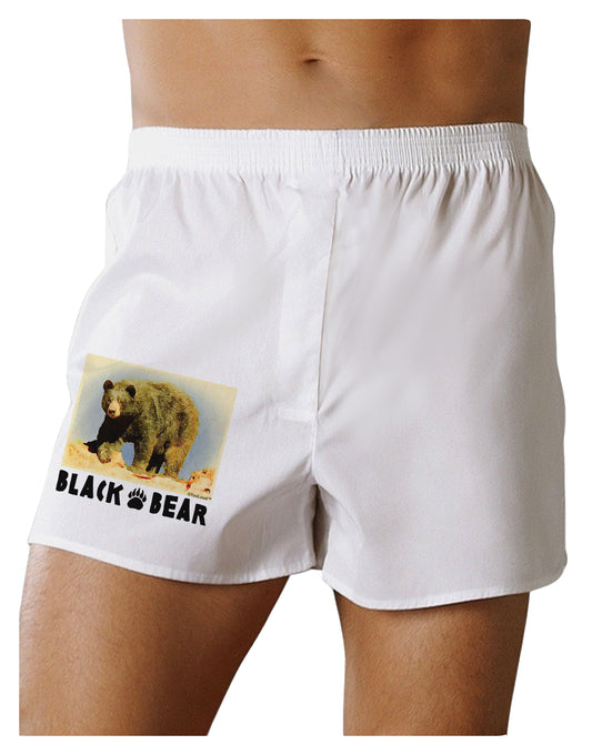 Black Bear Watercolor Boxer Shorts-Boxer Shorts-TooLoud-White-Small-Davson Sales