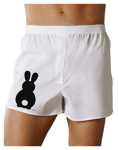 Cute Bunny Silhouette with Tail Boxer Shorts by TooLoud-Boxer Shorts-TooLoud-White-Small-Davson Sales