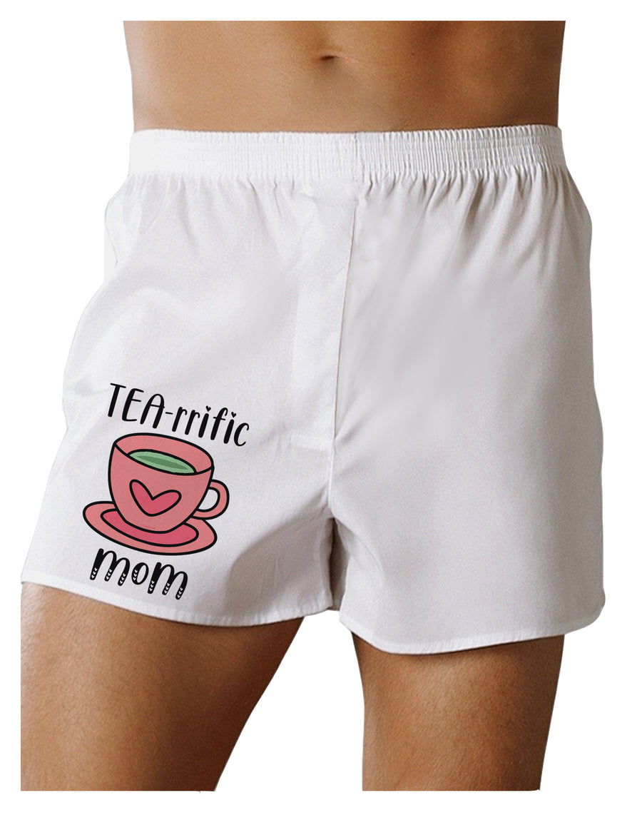 TEA-RRIFIC Mom Boxers Shorts-Mens Boxers-TooLoud-White-Small-Davson Sales