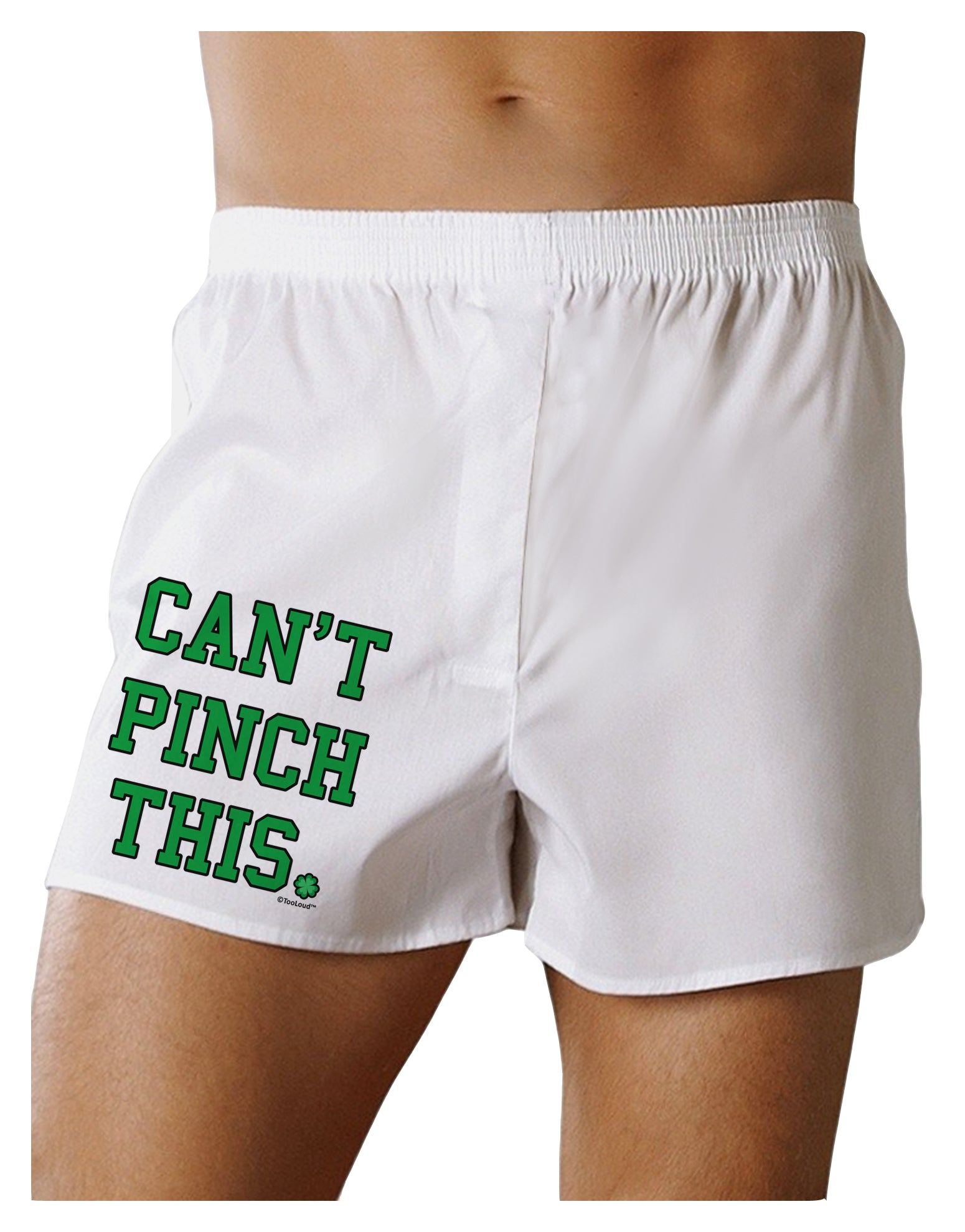 Can't Pinch This - St. Patrick's Day Boxer Shorts by TooLoud-Boxer Shorts-TooLoud-White-Small-Davson Sales