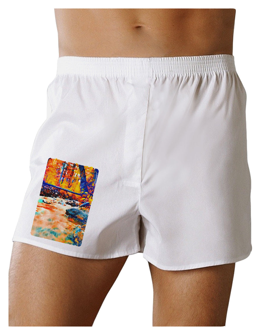 Mt Shavano Colorado Watercolor Boxer Shorts-Boxer Shorts-TooLoud-White-Small-Davson Sales