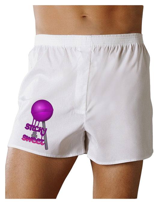Sticky & Sweet Lollipop Boxer Shorts-Boxer Shorts-TooLoud-White-Small-Davson Sales