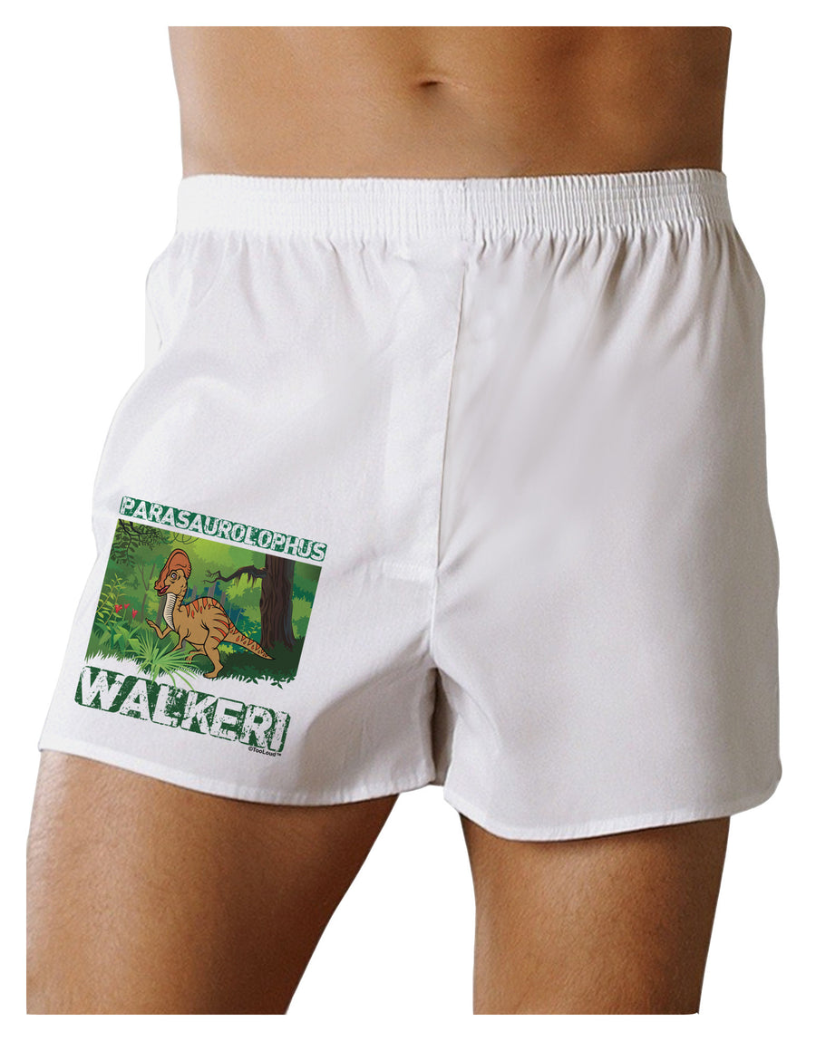 Parasaurolophus Walkeri - With Name Boxer Shorts-Boxer Shorts-TooLoud-White-Small-Davson Sales