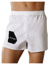 Georgia - United States Shape Boxers Shorts by TooLoud-Boxer Shorts-TooLoud-White-Small-Davson Sales