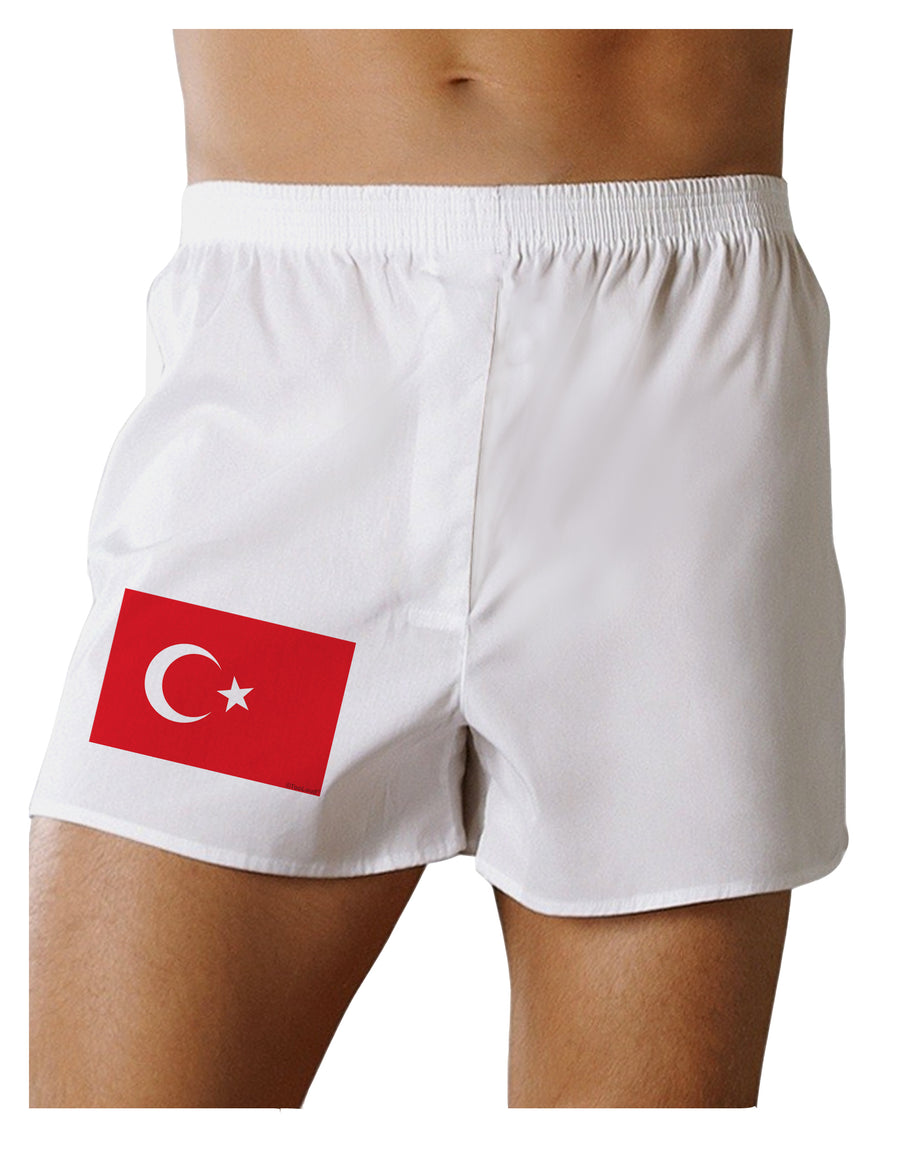 Turkey Flag Boxers Shorts by TooLoud-Boxer Shorts-TooLoud-White-Small-Davson Sales