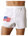 Patriotic Waving USA American Flag Boxers Shorts-Boxer Shorts-TooLoud-White-Small-Davson Sales