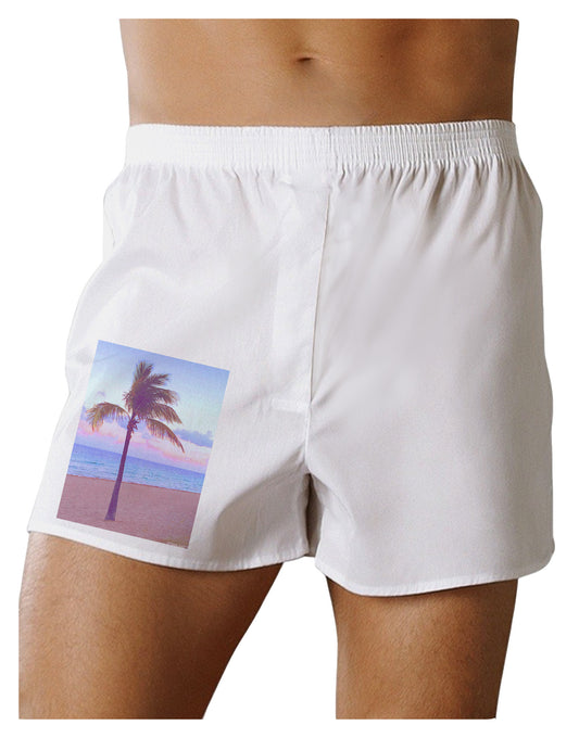 Palm Tree Beach Filter Boxer Shorts-Boxer Shorts-TooLoud-White-Small-Davson Sales