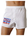 Happy Labor Day ColorText Boxer Shorts-Boxer Shorts-TooLoud-White-Small-Davson Sales