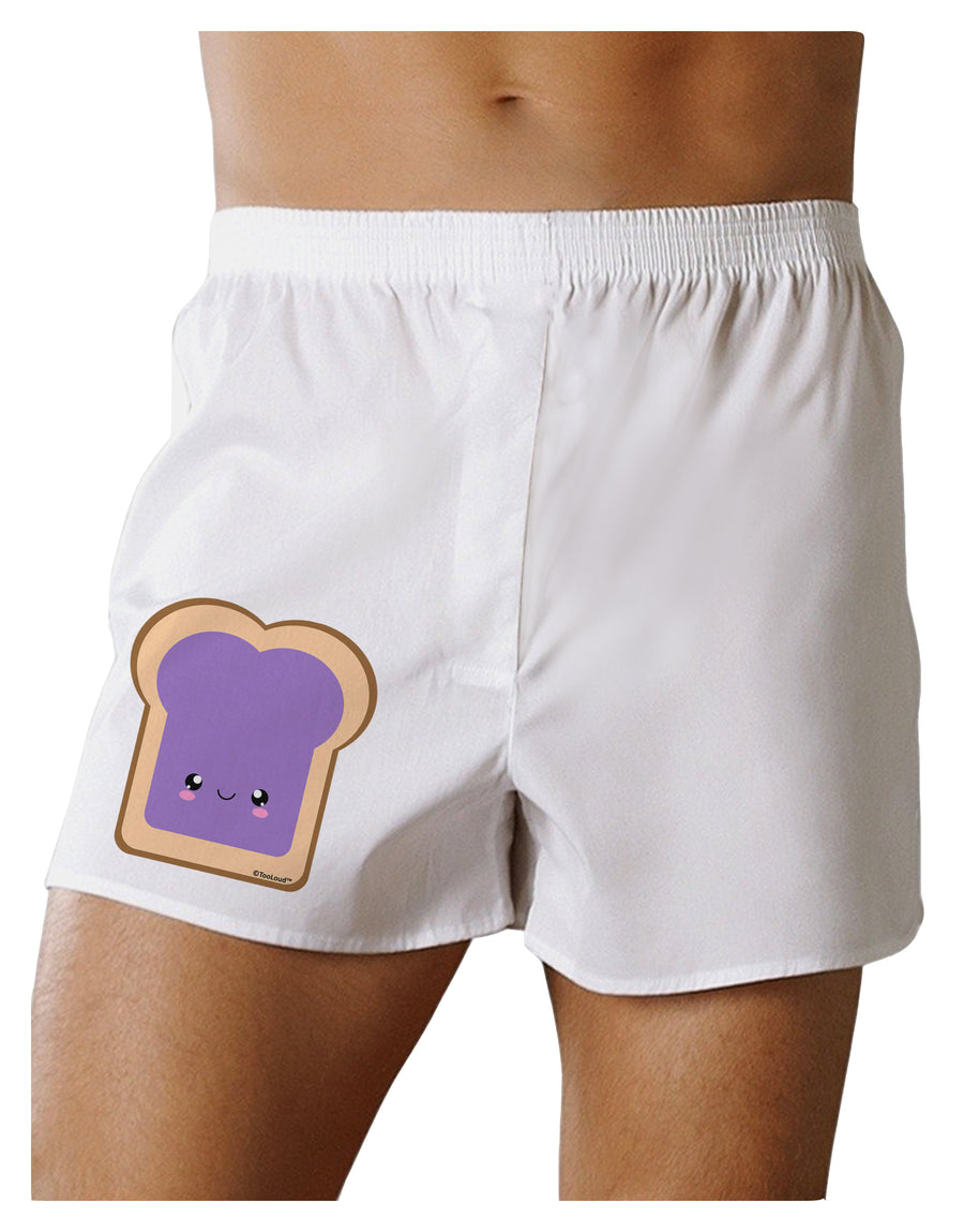 Cute Matching Design - PB and J - Jelly Boxers Shorts by TooLoud-Boxer Shorts-TooLoud-White-Small-Davson Sales