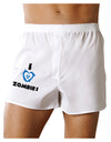 I Heart Zombies - Bio Hazard Heart Blue Boxer Shorts-Boxer Shorts-TooLoud-White-Small-Davson Sales