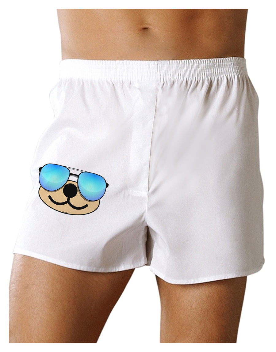 Kyu-T Face - Beartholomew Cool Sunglasses Boxers Shorts-Boxer Shorts-TooLoud-White-Small-Davson Sales