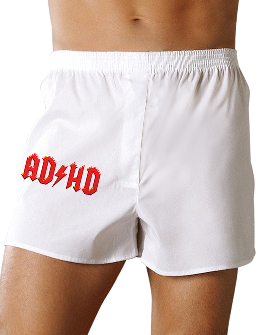 ADHD Lightning Bolt Rockstar Boxer Shorts-Boxer Shorts-TooLoud-White-Small-Davson Sales