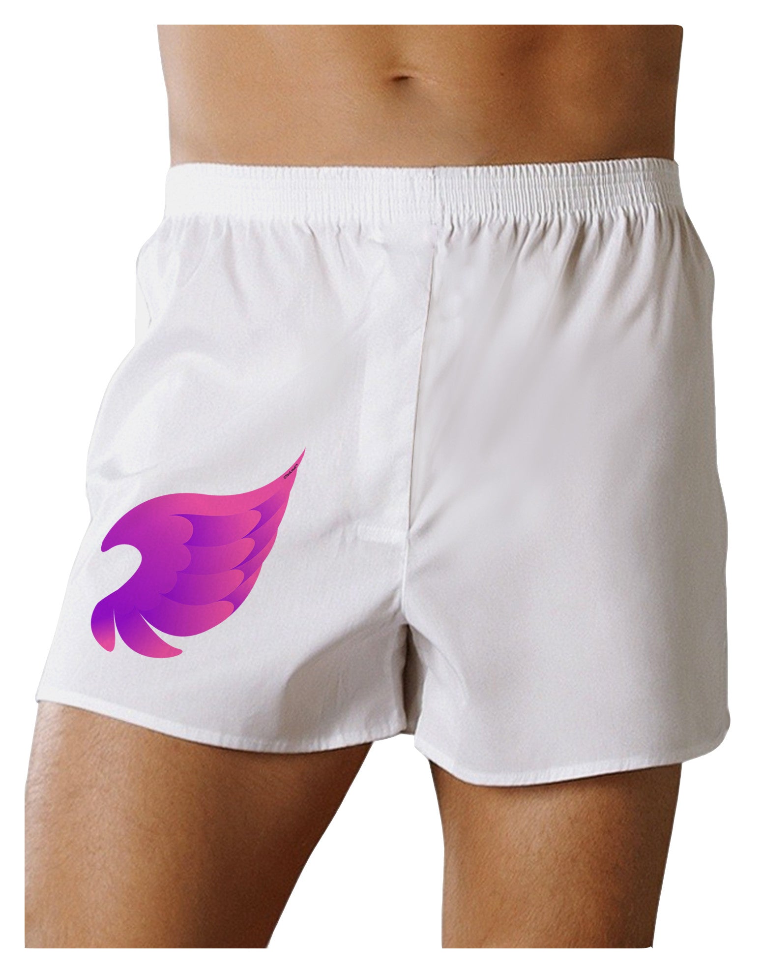 Cute Single Angel Wing Boxer Shorts-Boxer Shorts-TooLoud-White-Small-Davson Sales