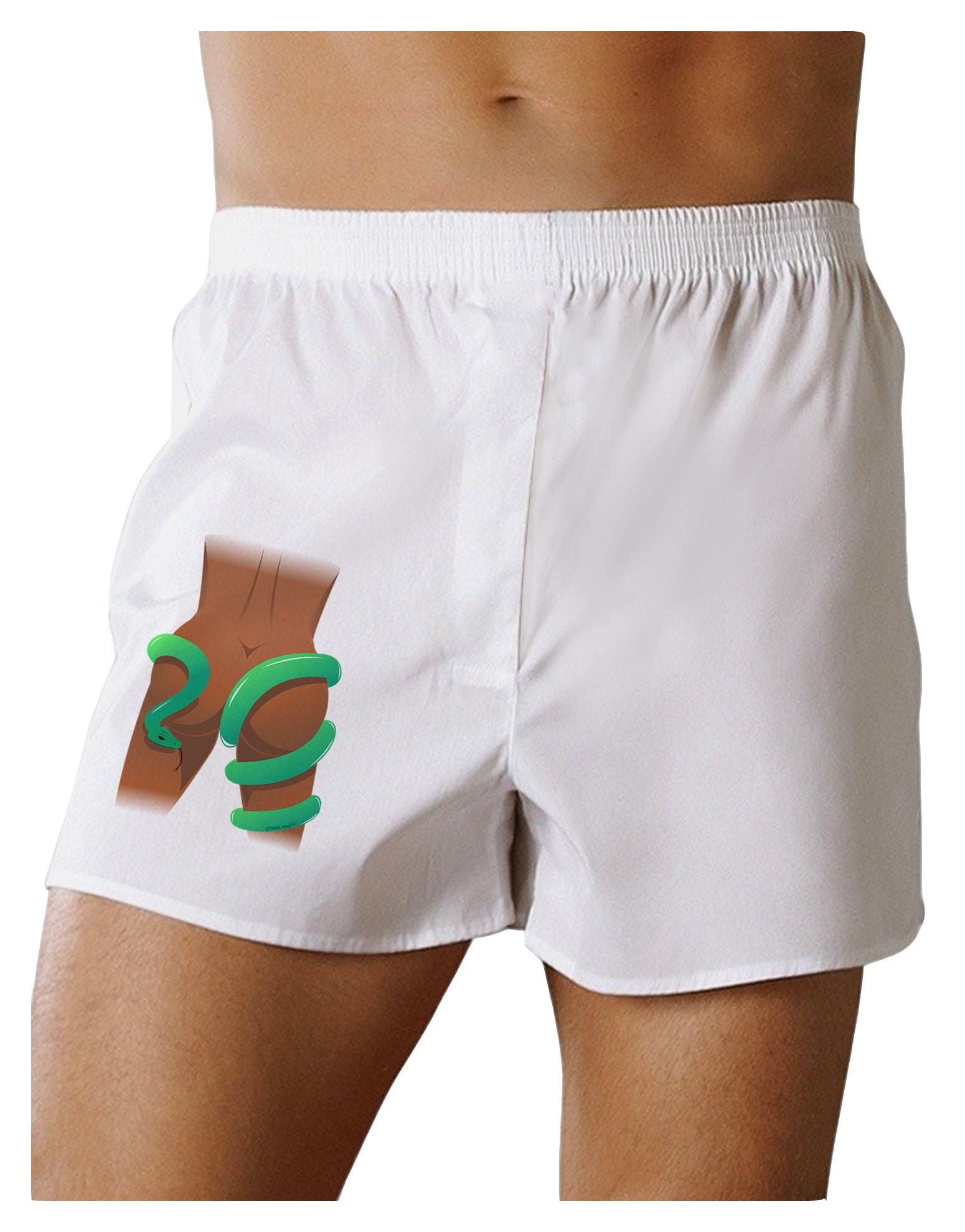 Lady Anaconda Design Dark Boxer Shorts-Boxer Shorts-TooLoud-White-Small-Davson Sales