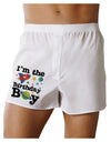 I'm the Birthday Boy - Outer Space Design Boxer Shorts by TooLoud-Boxer Shorts-TooLoud-White-Small-Davson Sales