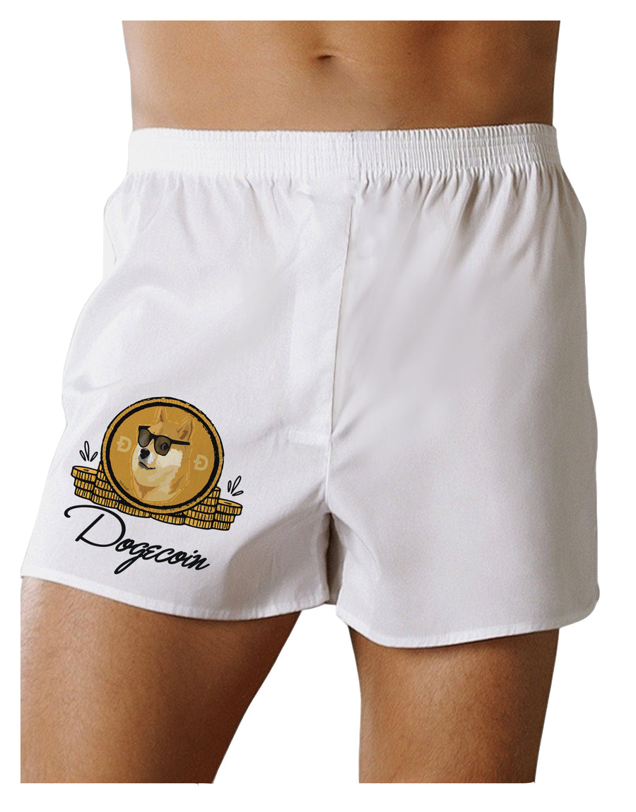 Doge Coins Boxers Shorts-Mens Boxers-TooLoud-White-Small-Davson Sales