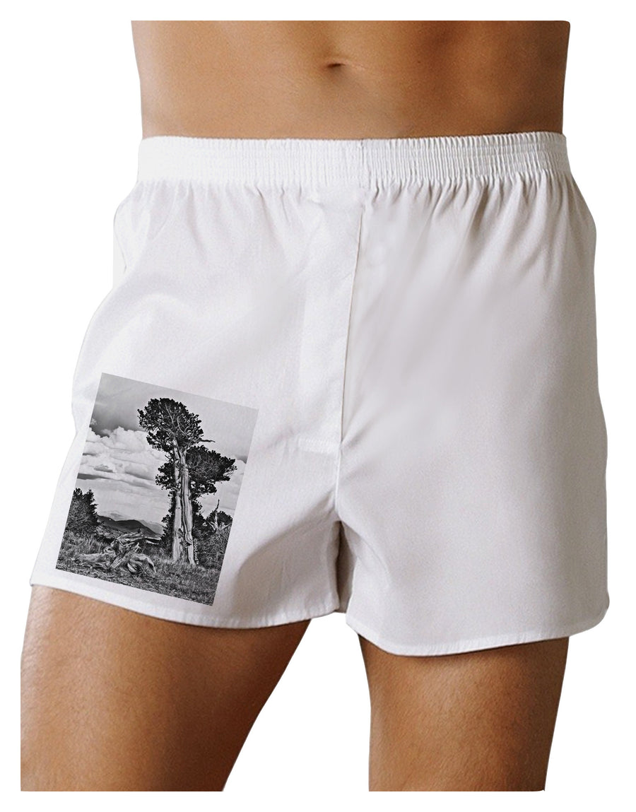 Colorado Landscape Monochrome Boxer Shorts-Boxer Shorts-TooLoud-White-Small-Davson Sales