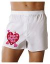 Happy Valentine's Day Romantic Hearts Boxer Shorts-Boxer Shorts-TooLoud-White-Small-Davson Sales