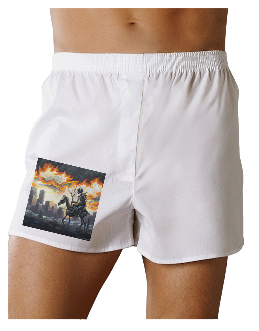 Grimm Reaper Halloween Design Boxers Shorts White 2XL Tooloud