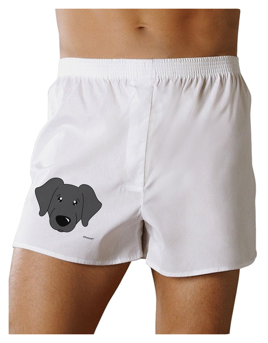 Cute Black Labrador Retriever Dog Boxer Shorts by TooLoud-Boxer Shorts-TooLoud-White-Small-Davson Sales