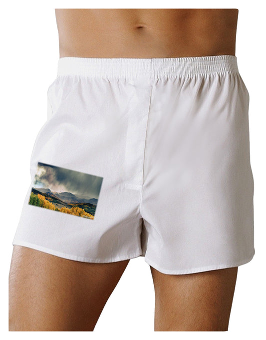 Colorado Mountain Scene Photo Boxer Shorts-Boxer Shorts-TooLoud-White-Small-Davson Sales