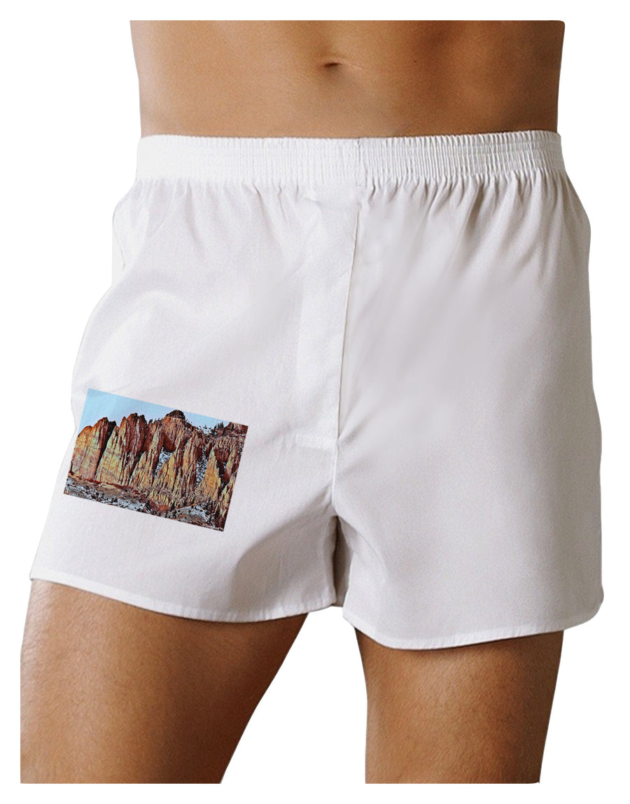 Colorado Mountain Spires Boxer Shorts-Boxer Shorts-TooLoud-White-Small-Davson Sales