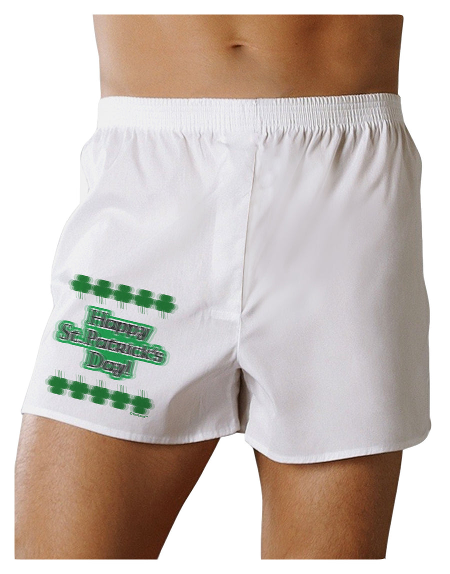 Seeing Double St. Patrick's Day Boxer Shorts-Boxer Shorts-TooLoud-White-Small-Davson Sales