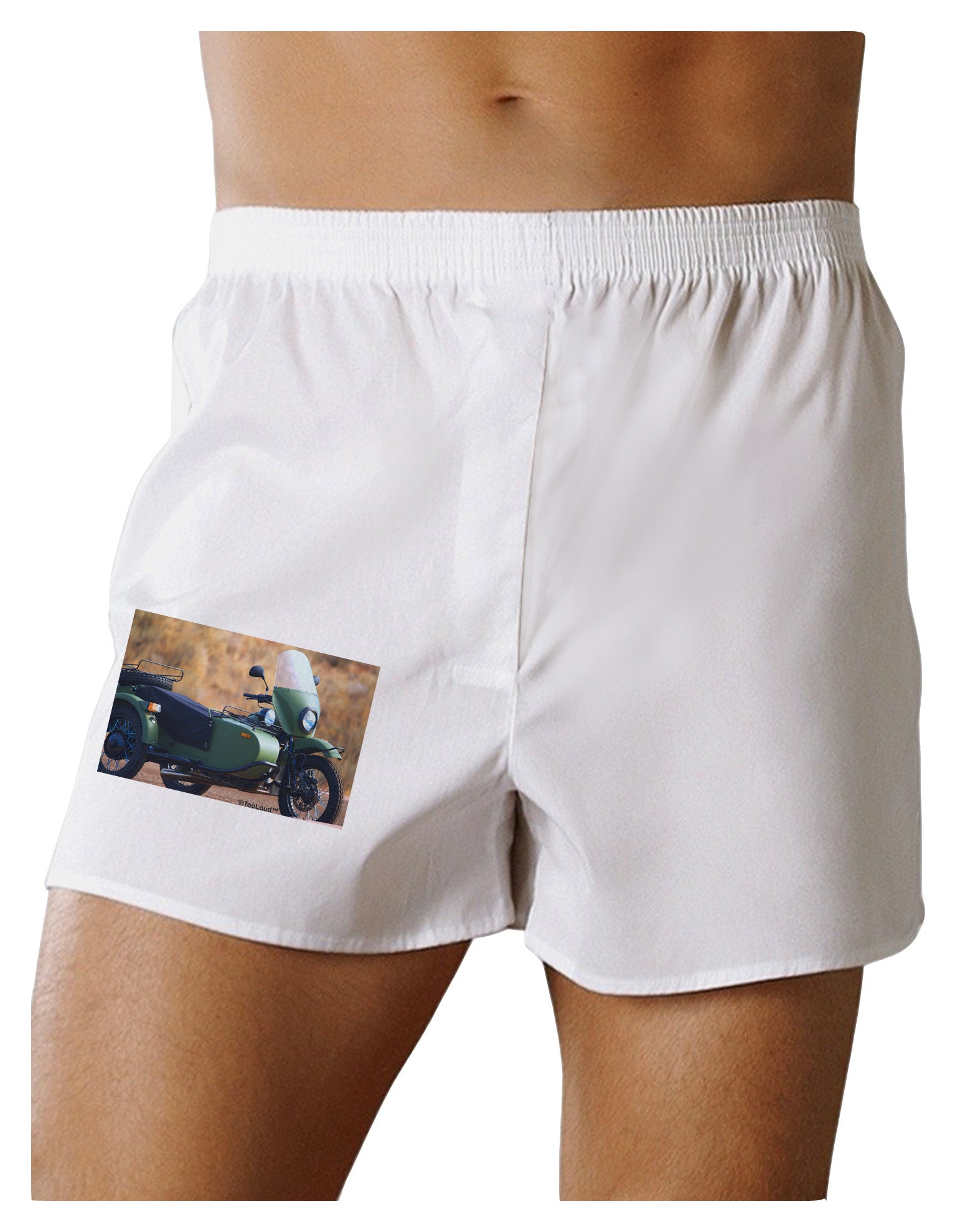 Sidecar Motorcycle Photo Boxer Shorts-Boxer Shorts-TooLoud-White-Small-Davson Sales