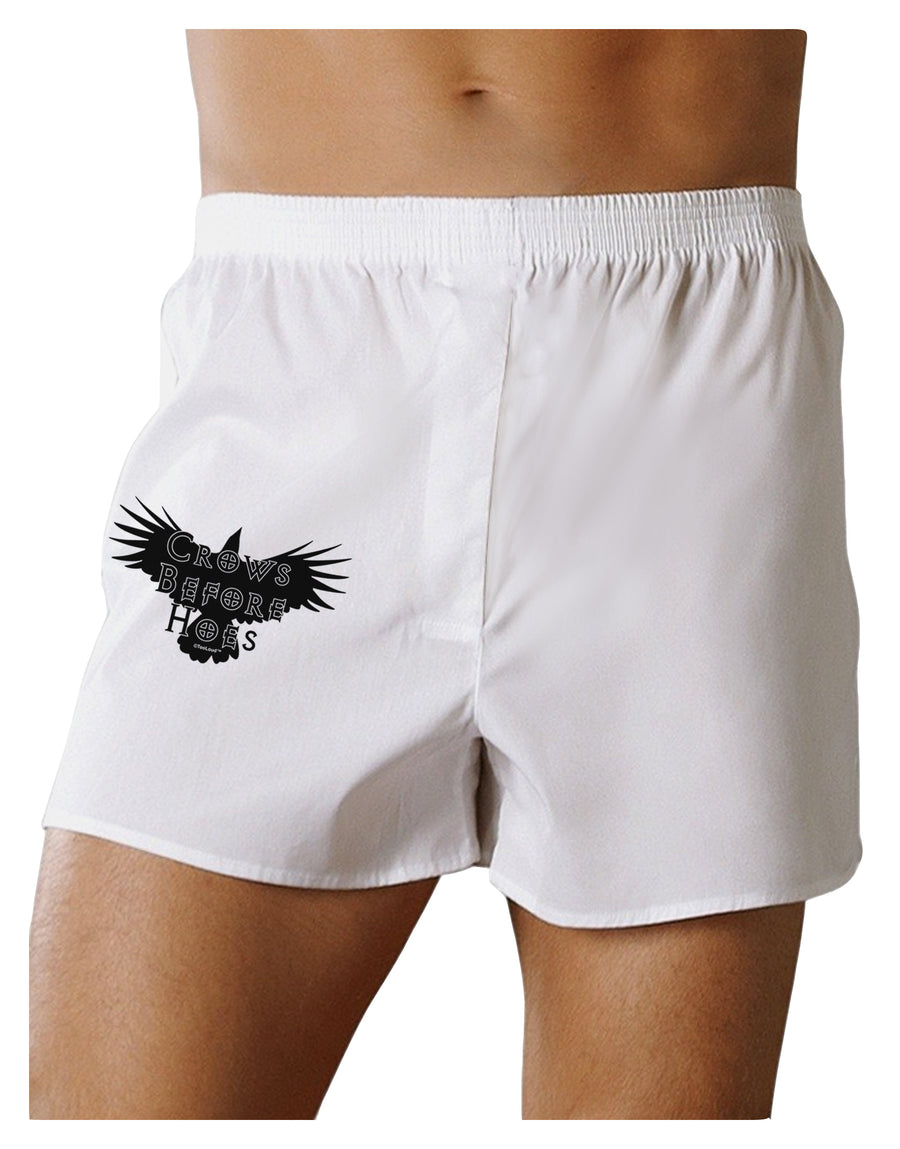 Crows Before Hoes Design Boxers Shorts by TooLoud-Boxer Shorts-TooLoud-White-Small-Davson Sales