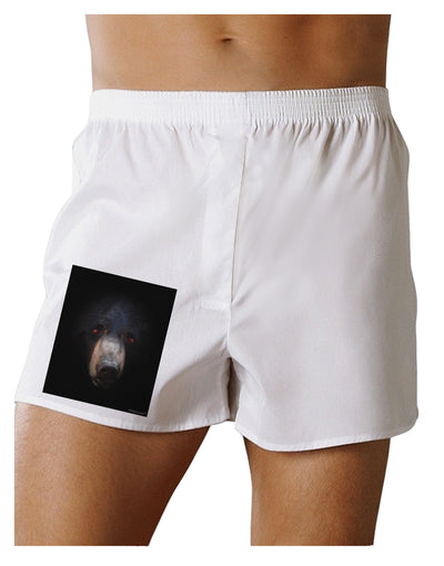 Scary Black Bear Boxer Shorts-Boxer Shorts-TooLoud-White-Small-Davson Sales