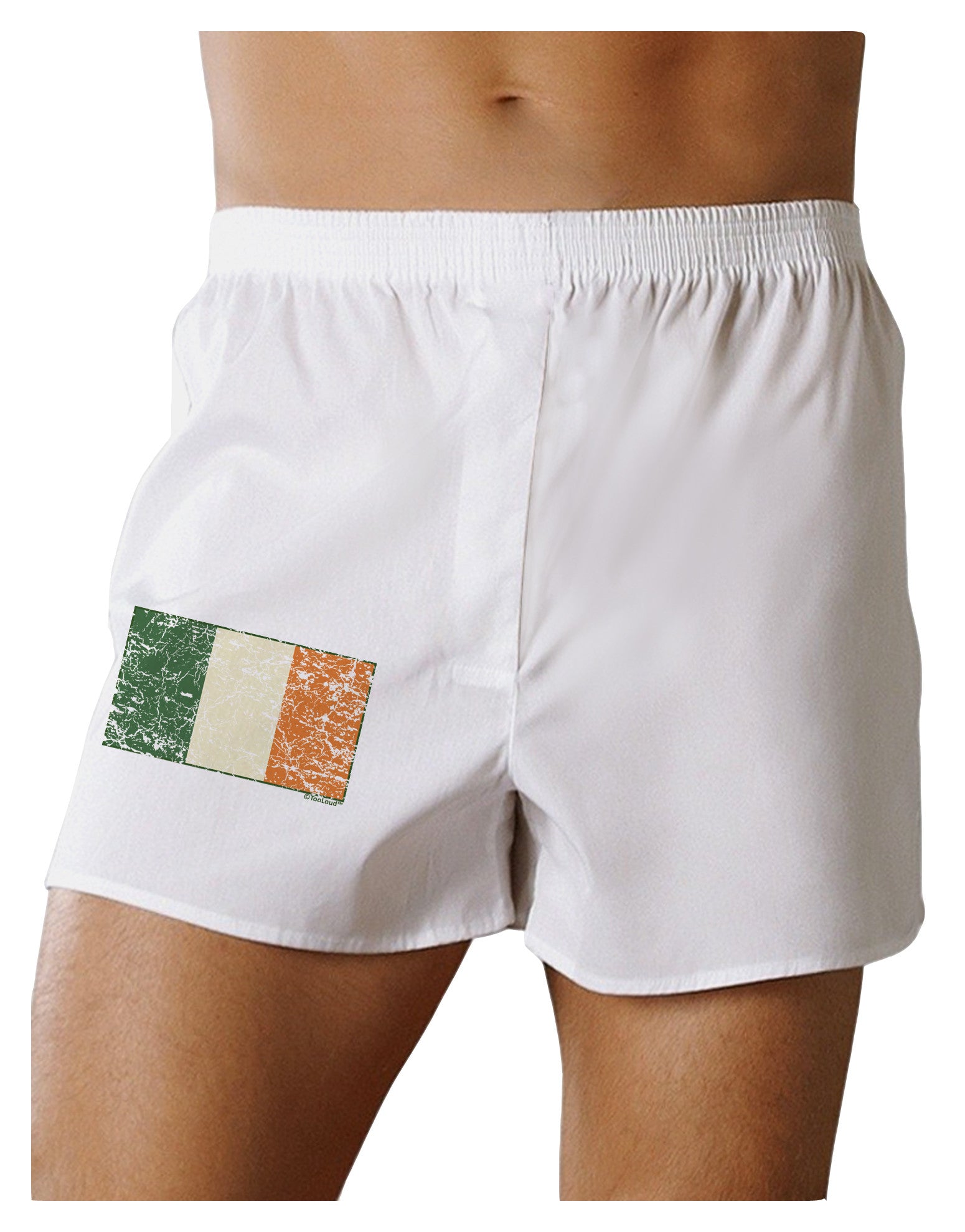 Distressed Irish Flag - Flag of Ireland Boxer Shorts-Boxer Shorts-TooLoud-White-Small-Davson Sales