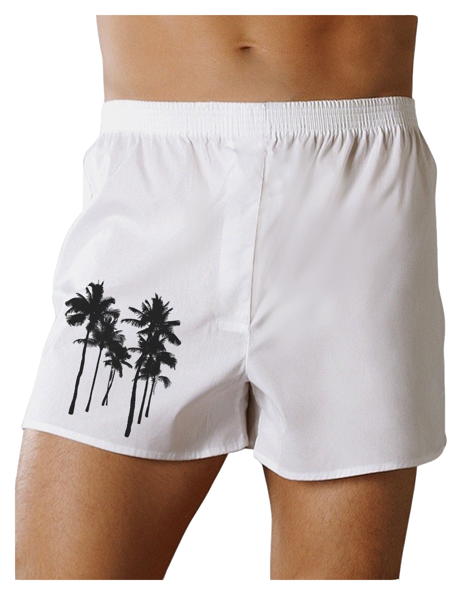 Palm Rows Silhouette Boxer Shorts-Boxer Shorts-TooLoud-White-Small-Davson Sales