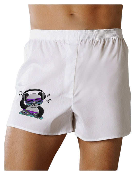 Panda DJ Boxer Shorts-Boxer Shorts-TooLoud-White-Small-Davson Sales