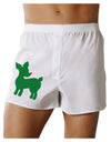 Cute Red and Green Rudolph - Christmas Boxer Shorts by TooLoud-Boxer Shorts-TooLoud-White-Small-Davson Sales