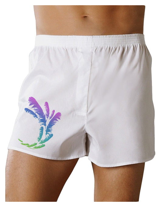 Tropical Feathers Boxer Shorts-Boxer Shorts-TooLoud-White-Small-Davson Sales